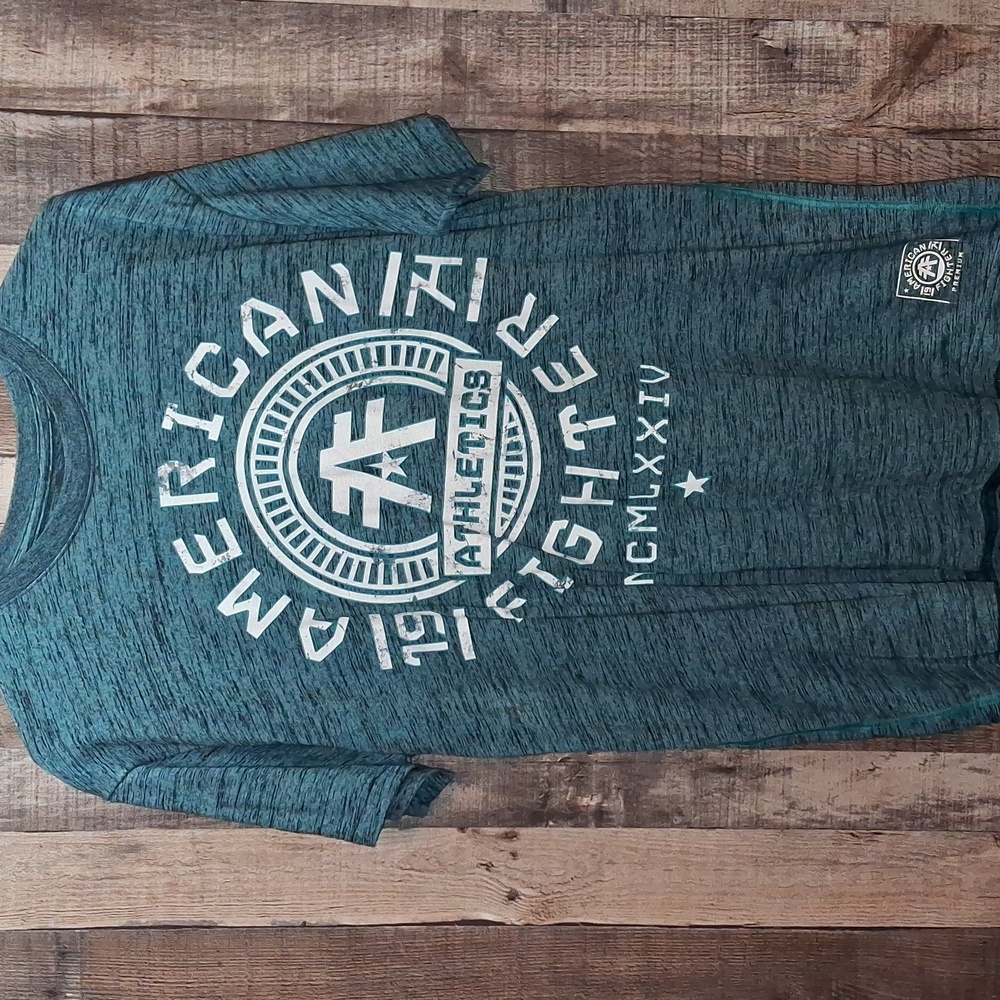American Fighter Blue Graphic T-Shirt Mens XL MMA